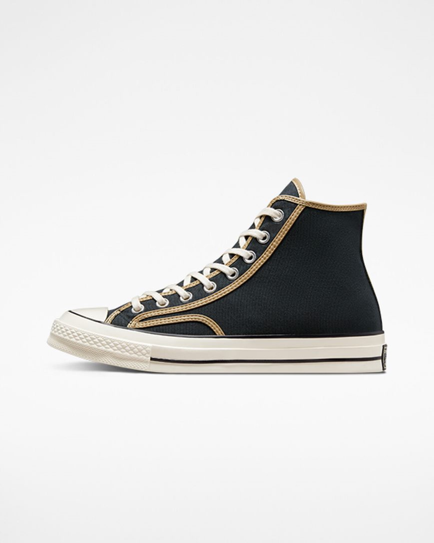 Tenisi Inalti Dama Converse Chuck 70 Heavyweight Panza Negrii Kaki | RO PGDX13263